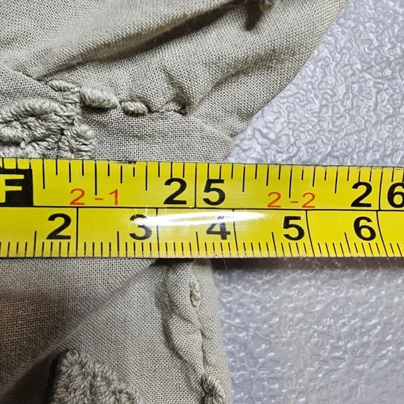 & OTHER STORIES Womens 10 Voluminous Floral Appliqué Blouse in Sage Green - Picture 9 of 14